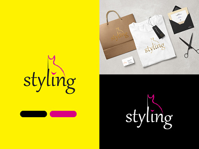 styling logo design branding clothing graphic design illustration logo minimalistic typography