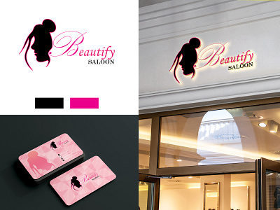 beauti saloon logo design