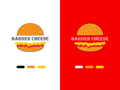 burger cheese logo design