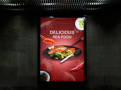 poster design sea  food
