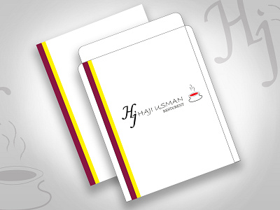 FILE FOLDER HJ HAJI USMAN RESTURENT branding design file folder file folder design graphic design logo typography vector
