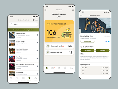 Devolver app app app design app ui application food graphic design green home interface interfaces layout mobile planet responsive startup ui wireframes