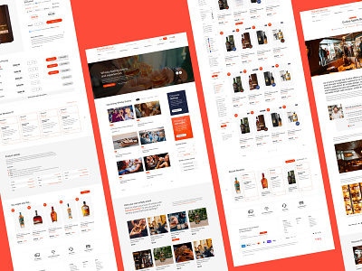 The Whisky List design ecommerce graphic design homepage interface layout mobile orange responsive retail shop ui ux web web design whisky