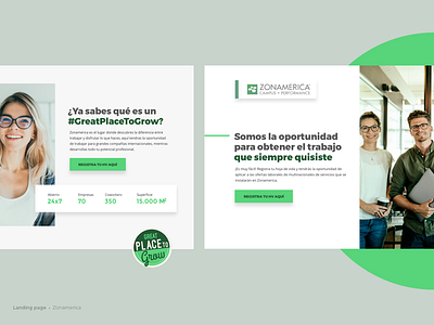 Zonamerica empleo greatplace job landing page ui verde