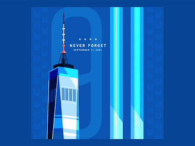 Seattle Seahawks - Remembering 9/11 branding design firstshot flat illustration nyc seahawks seattle social media sports branding vector