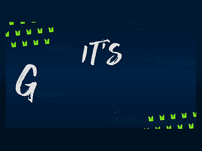Seattle Seahawks - It's Gameday! Social Post animation animation 2d branding flat illustration illustrator nfl seahawks seattle social media sports branding type typography vector web