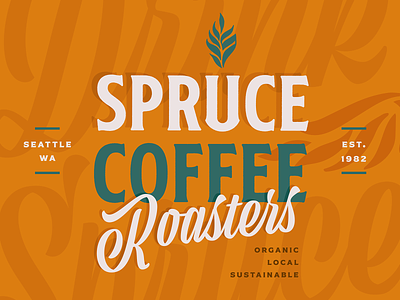 Spruce Coffee Roasters Logo branding coffee concept design challenge logo logo typography logodesign logomark logotype roasters seattle social media spruce vector