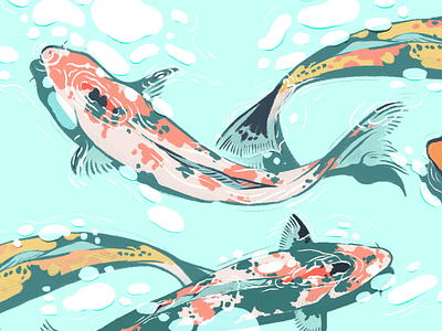 Koi Color Study color color study colorful colorpalette colors design drawing drawings fish illustration illustrator ipad japan koi koi fish procreate procreate art procreateapp sketch