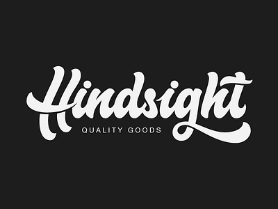 Hindsight Logo branding hand lettering identity lettering logo script vector