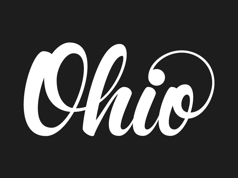 Ohio Lettering by Chris Larmouth on Dribbble