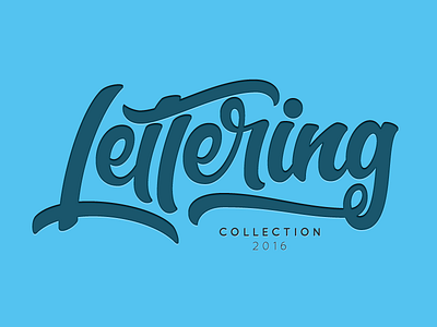 Lettering Collection 2016 branding hand lettering identity lettering logo script vector