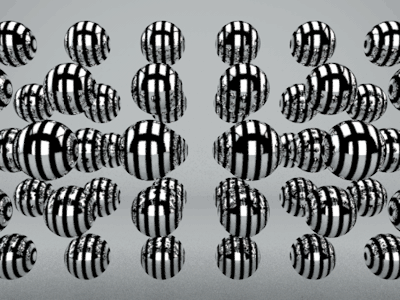Zebra Spheres c4d loop