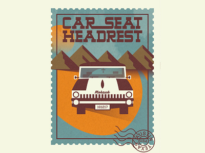 Car Seat Headrest Poster band car gig poster texture
