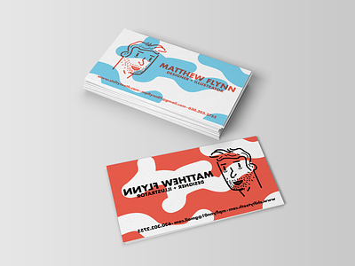 New business cards avatar blue business cards hire me please red