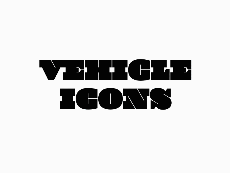 Vehicle Icons 2.0 after effects animation blue icons trim paths vehicles