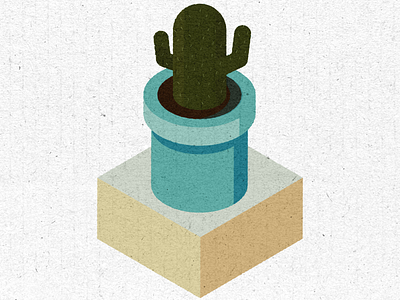 Isometric cactus cactus isometric isometric illustration plant texture