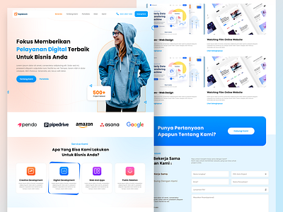 Studios Agency Landing Page by sahruldesign