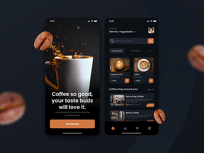 Coffee Shop Apps Mobile Design android apps beans coffee coffeeshop design mobile order ui ux