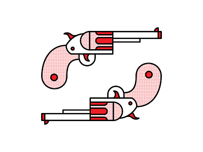 Guns. arms bullet guns icon illustration pop art revolver weapon