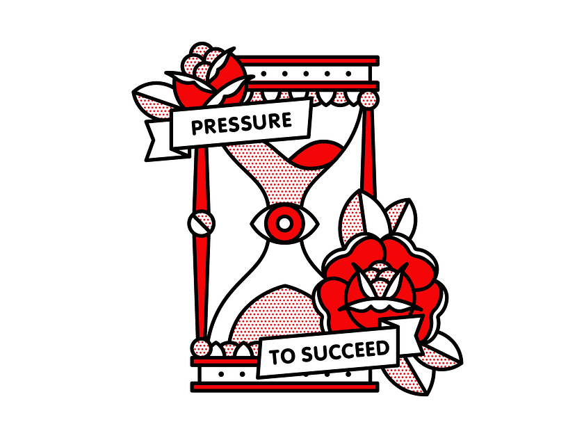 pressure-to-succeed-by-lisa-champ-on-dribbble