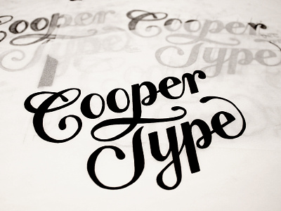 Cooper Type barber black cooper hand ken lettering round script type type@cooper white