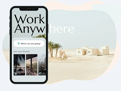 Work Anywhere dailyui mobile mobile app mobile ui remotework ui ux