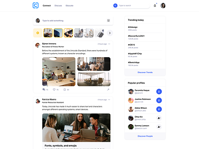 Social network platform dailyui design ui ux