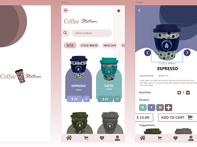 COFFEE SHOP UI DESIGN