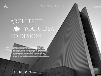 Modern User Interface For Architect adobexd animation app design figma illustration logo ui ux