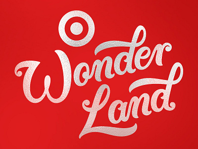 Target Wonderland holiday lettering script target type wonderland