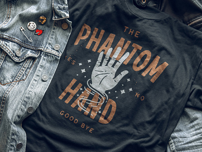 The Phantom Tee lettering logotype t shirt type