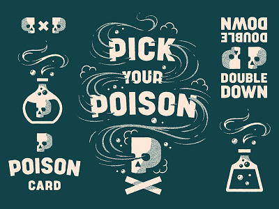 Pick Your Poison game lettering logo logotype