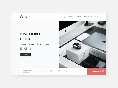 Discount Club Web Concept web web design webdesign website