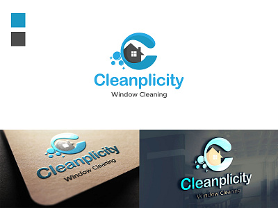 Cleanplicity Logo & Mockup branding businesslogo cleaninglogo creative design graphic design logo logomockup minimal mockup