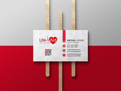 Life Aid Visiting Card branding businesscard businesslogo creative design graphic design logo logomockup minimal visitingcard
