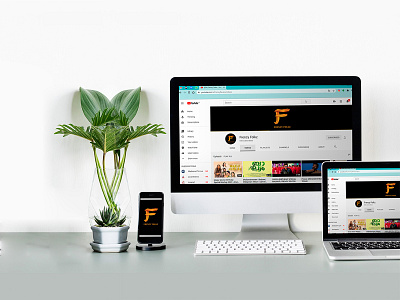 F Logo Display branding businesslogo creative design graphic design illustration logo logomockup minimal