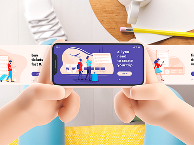 Travel App app concept dribbble illustration mobile app shot