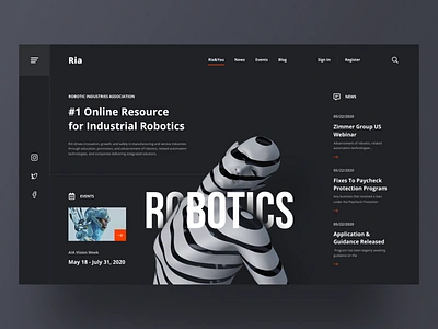 ROBOTICS REDESIGN concept dribbble ecommerce hero image online redesign shot ui ui ux uidesign web design webdesign website website design