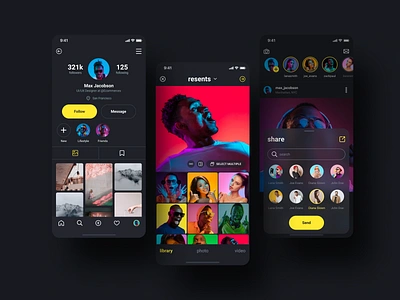 SOCIAL UI KIT app concept design mobile mobile app mobile app design mobile ui shot ui ui design ui kit ui ux ui8 ui8net uidesign uikit uiux