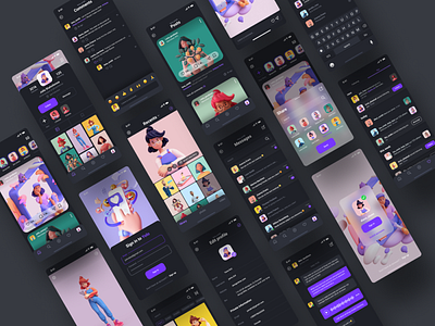 SOCIAL MEDIAUI KIT app illustration instaram mobile app mobile app design mobile ui shot social socialmedia ui ui kit design ui ux ui8 uikit uikits