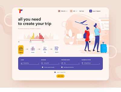 Travel App app concept design ecommerce illustration shop shot