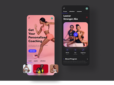 Personal Training App app concept dribbble ecommerce mobile app shot ui