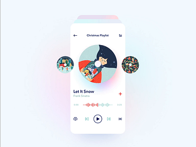 HAPPY HOLIDAYS ! (sound mode on) app christmas concept dribbble mobile app shot