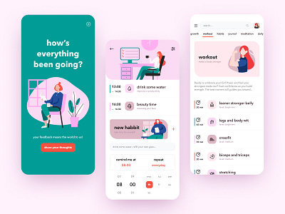 Women Planner app branding concept dribbble illustration mobile app shop shot ui ui ux