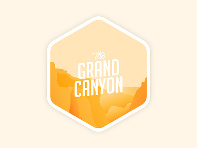 Grand Canyon Sticker design gradients grand canyon icon illustration illustrator national parks sticker vector