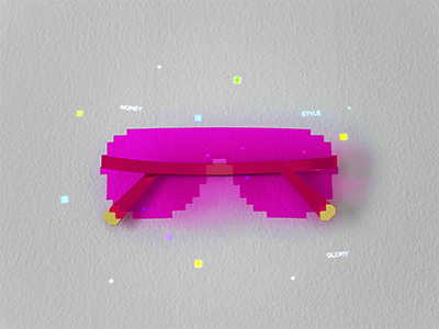 Shades eyewear geometry pixels sunglasses transparency