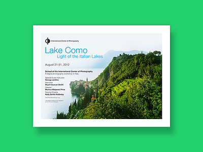 Postcard Design flyer italy landscape photography print design