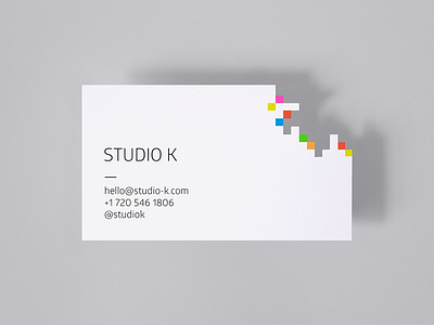 Business Card business card collateral mosaic pixel print stationary