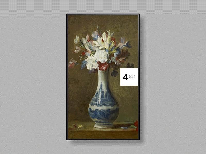 Museum Display academic animation art history bloom chardin classic collection exhibition fine art flowers foundation malevich modern modern art motion design motion graphics museum show still life vase