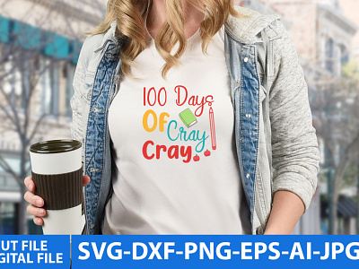 100 Days T Shirt Design 100 days svg 100 days svg cut file 100 days t shirt 100 days t shirt design